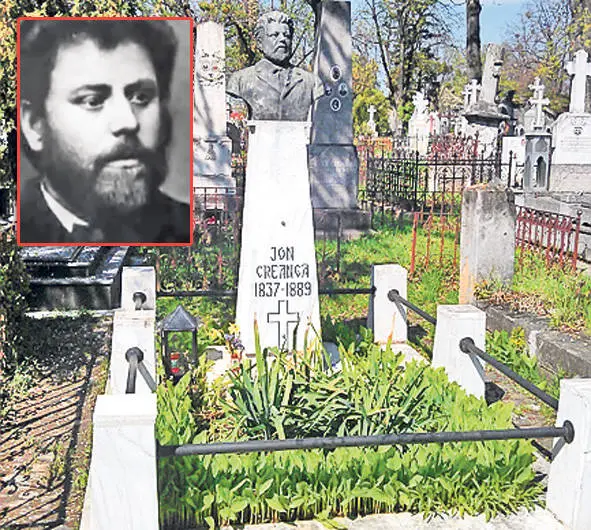 mormântul lui Ion Creangă în cimitirul Eternitate din Iași mormantul lui Ion Creanga